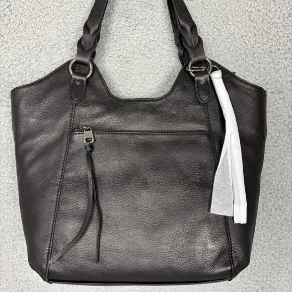 The Sak Shoulder Bag Buttery Leather Large Black Tassels New NWT - Picture 4 of 16